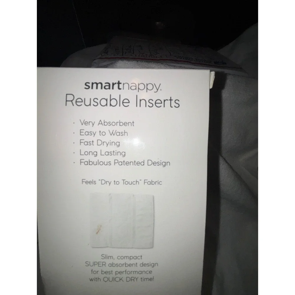 Amazing Baby smartnappy Reusable Inserts Size 2 Small 5 Tri Fold Inserts